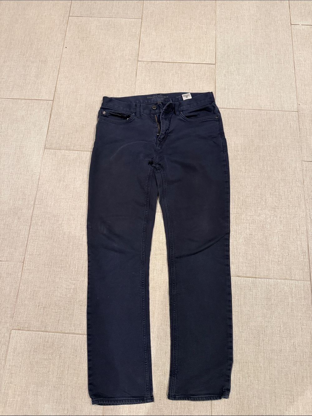 Banana Republic Men's Straight Jeans in Navy